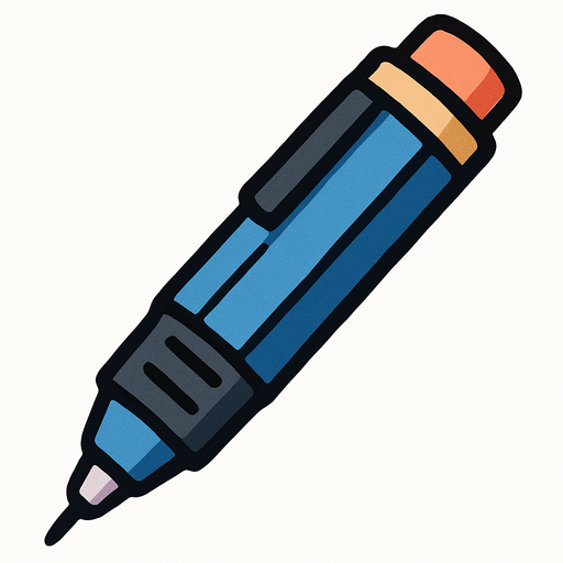 mechanical pencil.
In-Game asset.  2d.  High contrast.  No shadows