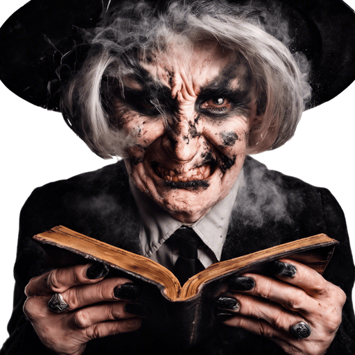 very angry and all covered in soot