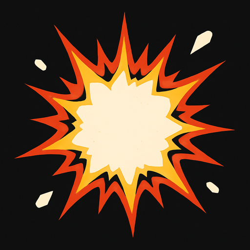 Efecto de Impacto sin letras.
In-Game asset.  2d.  High contrast.  No shadows