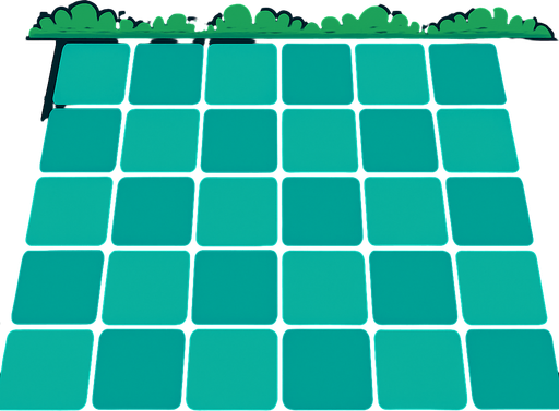 Tower defence grid background like plants vs zombies with a city theme.
In-Game asset.  2d.  High contrast.  No shadows