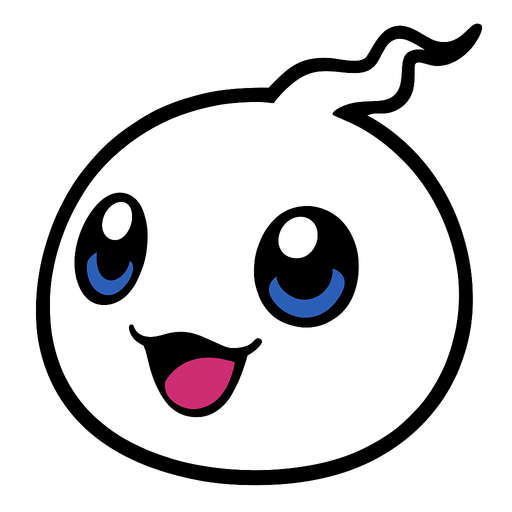 Poyomon.
In-Game asset.  2d.  High contrast.  No shadows