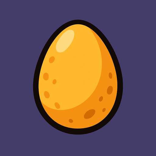 Egg.
In-Game asset.  2d.  High contrast.  No shadows