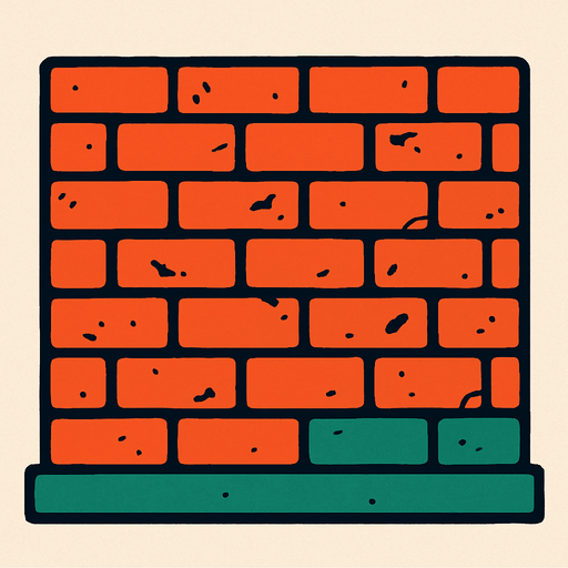 Street wall.
In-Game asset.  2d.  High contrast.  No shadows
