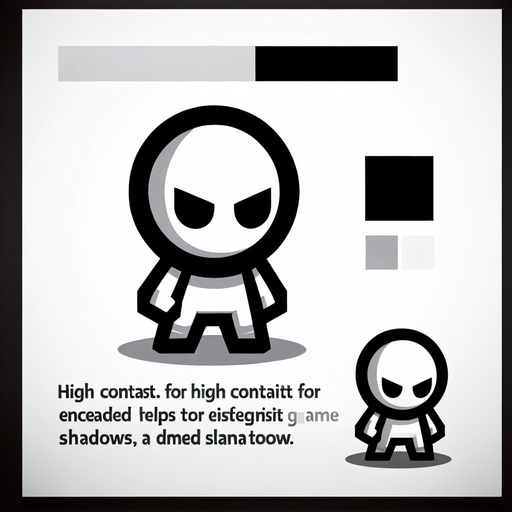 White gameplay character, black outline.
Single Game Texture.  In-Game asset.  2d.  Blank background.  High contrast.  No shadows