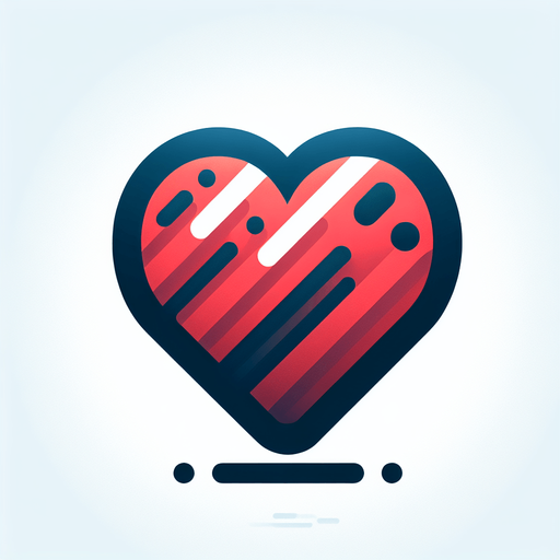 Heart icon.
Single Game Texture. In-Game asset. 2d. Blank background. High contrast. No shadows.
