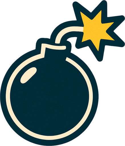 Bomba.
In-Game asset.  2d.  High contrast.  No shadows