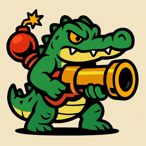 Bombardilo crocodilo.kasası yap.
In-Game asset.  2d.  High contrast.  No shadows