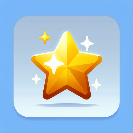 Simple yellow star.
Single Game Texture.  In-Game asset.  2d.  Blank background.  High contrast.  No shadows