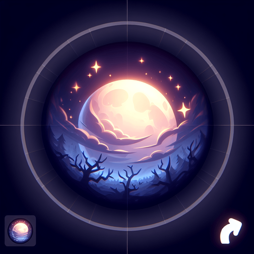 Halloween moonlight.
Single Game Texture. In-Game asset. 2d. Blank background. High contrast. No shadows.