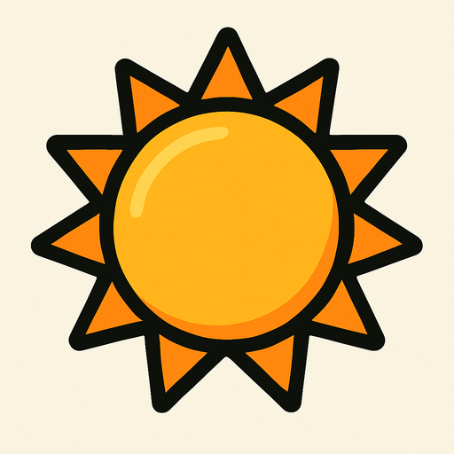 sun.
In-Game asset.  2d.  High contrast.  No shadows
