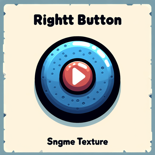 Right button.
Single Game Texture. In-Game asset. 2d. Blank background. High contrast. No shadows.