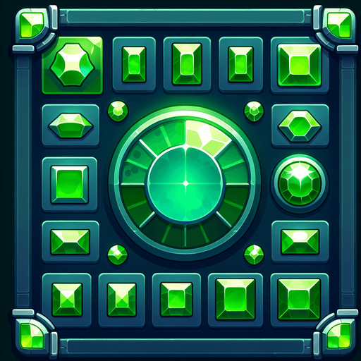 2d emerald phtoto.
Single Game Texture. In-Game asset. 2d. Blank background. High contrast. No shadows.