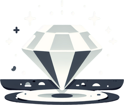Diamond.
Single Game Texture.  In-Game asset.  2d.  Blank background.  No shadows