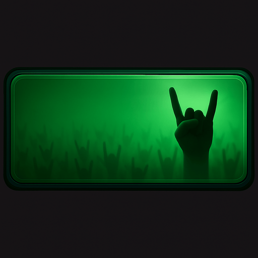 make hand signs smaller but more crowded lightly blended into the background flu