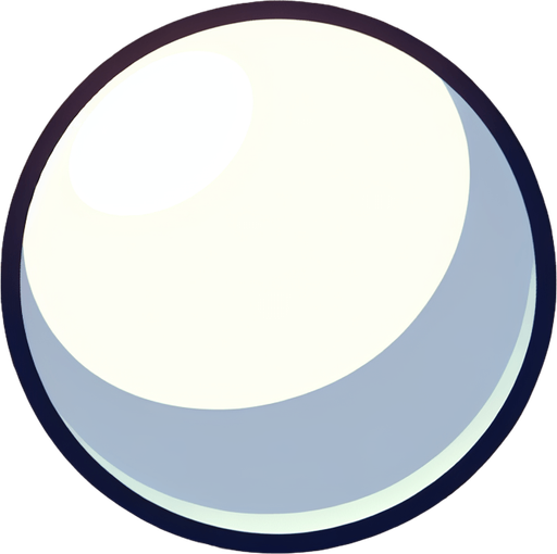 cartoon white circle.
Single Game Texture. In-Game asset. 2d. Blank background. High contrast. No shadows.