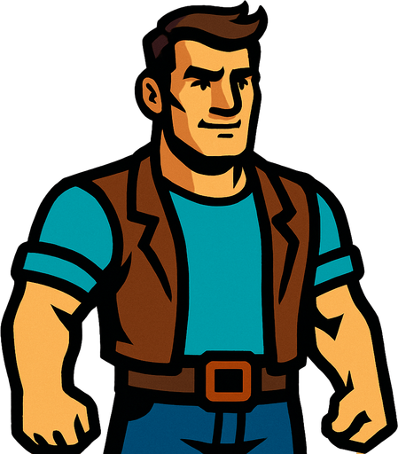 erkek insan.
In-Game asset.  2d.  High contrast.  No shadows