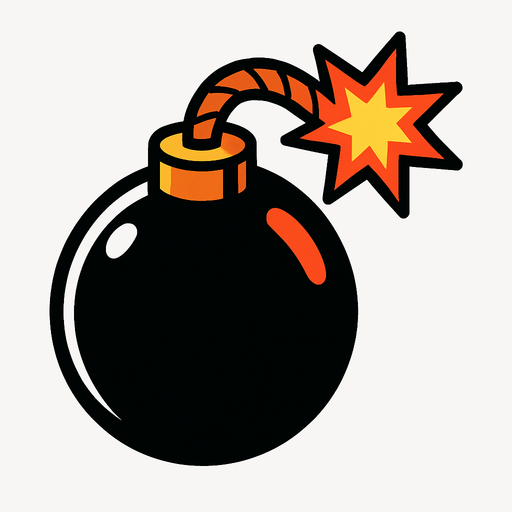 Bomb.
In-Game asset.  2d.  High contrast.  No shadows