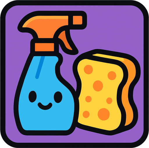 create a cute icon for cleaning item.
In-Game asset.  2d.  High contrast.  No shadows