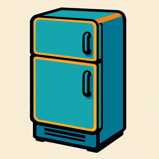 Frigo.
In-Game asset.  2d.  High contrast.  No shadows