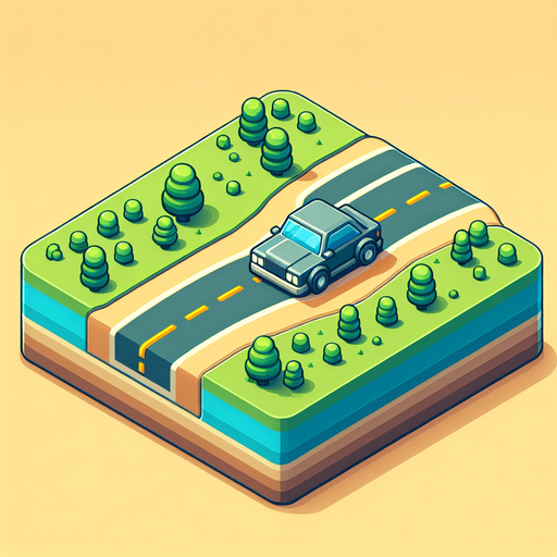 Road 
Car.
Single Game Texture. In-Game asset. 2d. Blank background. High contrast. No shadows.