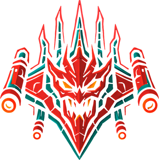 düşman uzay gemisi.
In-Game asset.  2d.  High contrast.  No shadows