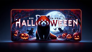 Red panda Halloween
