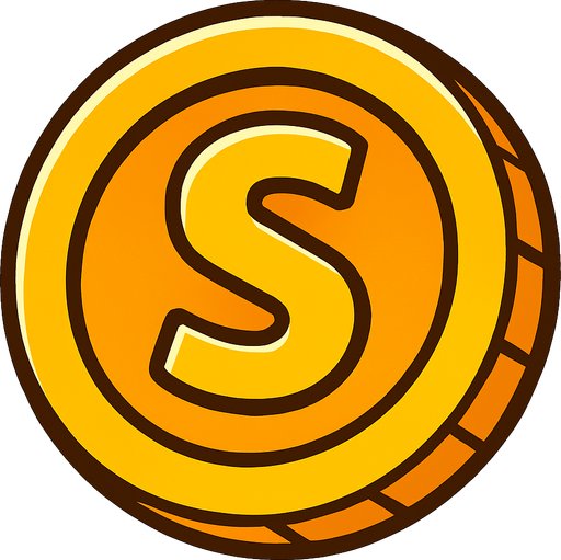 coin.
In-Game asset.  2d.  High contrast.  No shadows