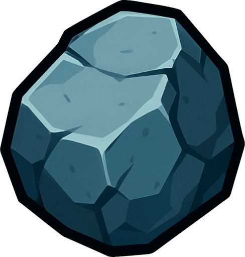 Stone.
In-Game asset.  2d.  High contrast.  No shadows