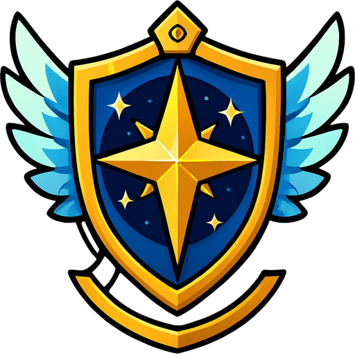 escudo celestial.
In-Game asset.  2d.  High contrast.  No shadows