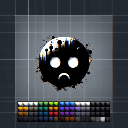 Fear icon, horror game Single Game Texture. In-Game asset. 2d. Blank background. High contrast. No shadows.