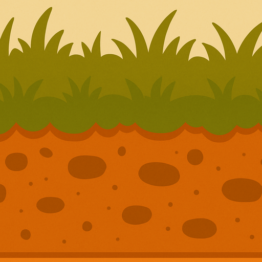 orange piece of land 2d