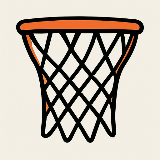 Basketball net. Just the net not the hoop side view 2d 2d side view just the not the hoop or backboard
In-Game asset.  2d.  High contrast.  No shadows
