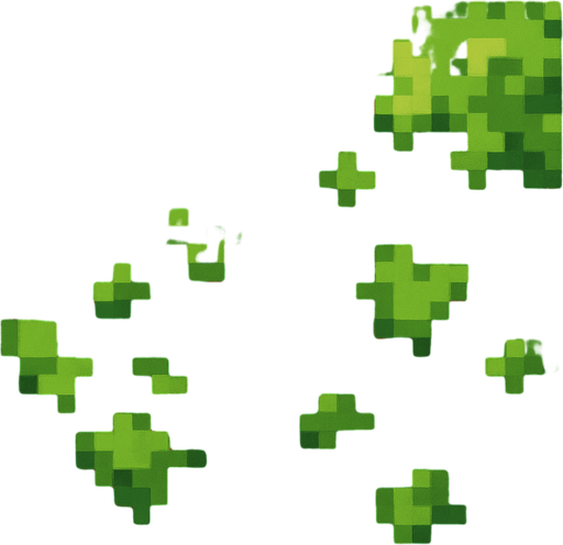 un suelo de pasto y tierra hecho con pixeles.
In-Game asset.  2d.  High contrast.  No shadows