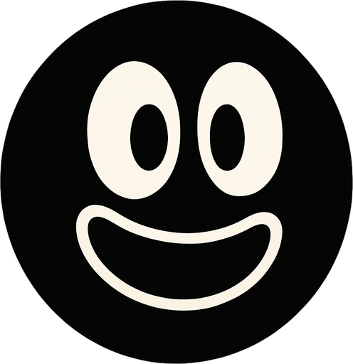 animasyon çizgi dizi tarzında siyah top.
In-Game asset.  2d.  High contrast.  No shadows