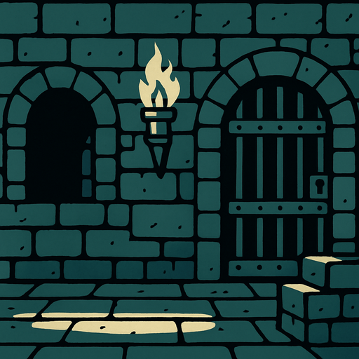 like a dungeon background.
In-Game asset.  2d.  High contrast.  No shadows