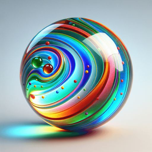 COLORED GLASS MARBLE.
Single Game Texture. In-Game asset. 2d. Blank background. High contrast. No shadows.