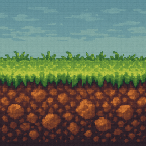 16 bit ground image.
In-Game asset.  2d