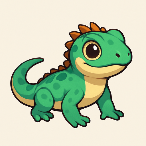 Little lizard.
In-Game asset.  No shadows