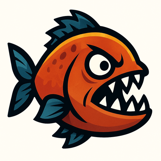 Piraña.
In-Game asset.  2d.  High contrast.  No shadows