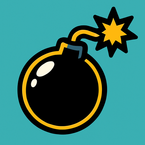 Bomb.
In-Game asset.  2d.  High contrast.  No shadows