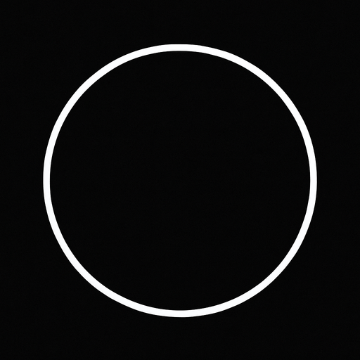 2d white empty thin circle png..
In-Game asset.  2d.  High contrast.  No shadows