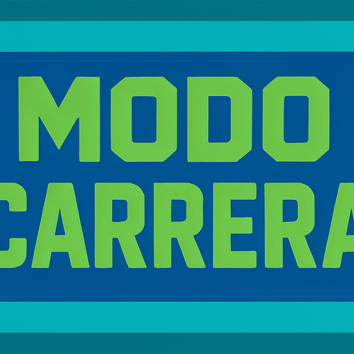 Mismo estilo, pero que diga MODO CARRERA, y con los colores mas tipo verder y azules