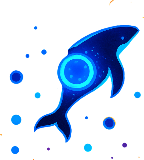 Oyun Adı: Kozmik Balina: Evrimsel Yolculuk

Oyun Türü: Uzayda Hayatta Kalma / Toplama / Büyüme (Casual)

Temel Konsept:
Oyuncu, devasa bir kozmik varlığı (enerji küresi, gezegen ruhu veya kozmik balina yavrusu gibi) kontrol eder. Amacı, uzaya dağılmış enerji parçacıklarını ve kürelerini emerek büyümek, evrimleşmek ve arenada sürekli beliren tehlikeli kozmik anomalilerden (kara delik benzeri alanlar, düşman varlıklar) kaçarak mümkün olduğunca uzun süre hayatta kalmaktır. Odak noktası görsel büyüme ve atmosferik keşiftir.

Görsel Stil ve Atmosfer:
* **Genel Estetik:** Minimalist ama zengin ve büyüleyici bir kozmik sanat stili. Derin uzayın gizemini ve güzelliğini yansıtmalı.
* **Renk Paleti:** Koyu lacivert, mor, derin siyahlar arka plan için. Oyuncu, toplanabilirler ve düşmanlar için parlak neon mavisi, mor, turuncu, kırmızı, sarı gibi kontrast renkler.
* **Parçacık Efektleri:** Bol miktarda parlak parçacık efekti (yıldız tozu, enerji emilimi, çarpışma parlamaları, evrimsel auralar).

O.
In-Game asset.  2d.  High contrast.  No shadows