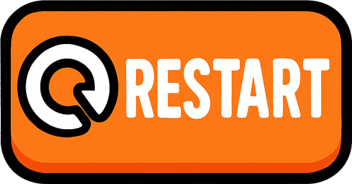 Restart button.
In-Game asset.  2d.  High contrast.  No shadows