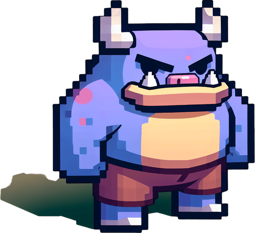 Bully.
Single Game Texture.  In-Game asset.  2d.  Blank background.  High contrast.  No shadows
