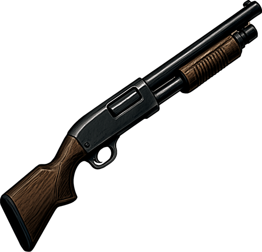Escopeta realista.
In-Game asset.  2d.  High contrast.  No shadows