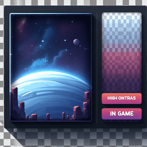 space background.
Single Game Texture. In-Game asset. 2d. Blank background. High contrast. No shadows. transparent background