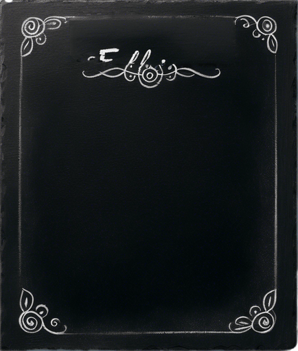 Word "ELIXIR" in chalk AT THE TOP