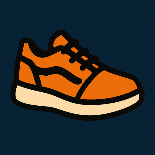 shoe icon.
In-Game asset.  2d.  High contrast.  No shadows