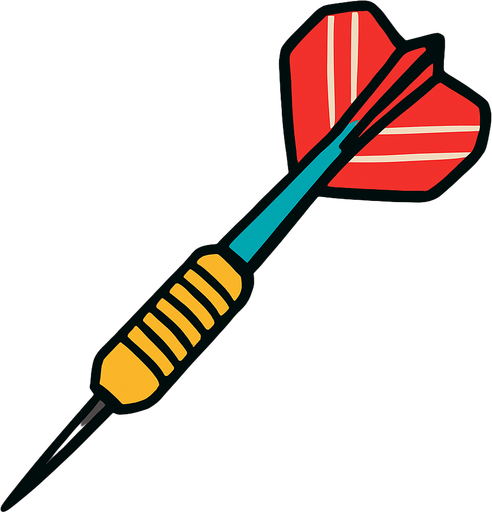 Dart.
In-Game asset.  2d.  High contrast.  No shadows